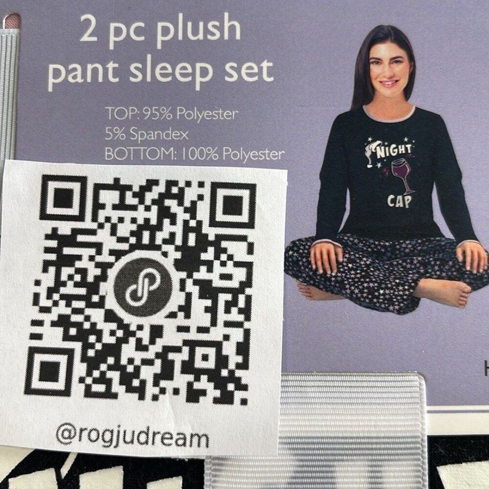 NEW * PLUS SIZE *2 Pieces Plush Pants & Long Sleeve Top Sleep Set